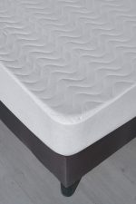 Protectie Saltea Matlasata 160x200 cm cu fusta - imagine 3