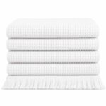 Set 10 Prosoape Spa Waffle cu Ciucuri – 100% Bumbac