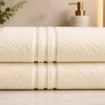 Set 5 Prosoape Spa Color 70×140 cm 100% Bumbac 380 gr./mp (crem)